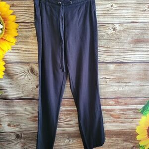 Per Se linen Women's Pants small navy blue 55% linen NWT